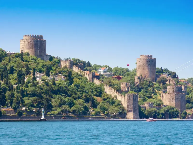 Rumeli Hisari Fortress in Istanbul on the Bosphorus Shore