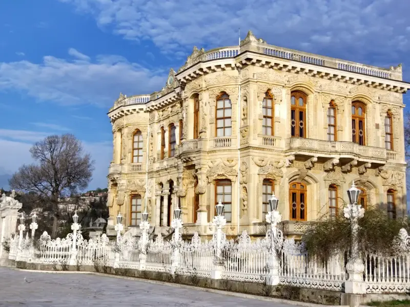 Kucuksu Pavilion in Beykoz, Istanbul, Turkey