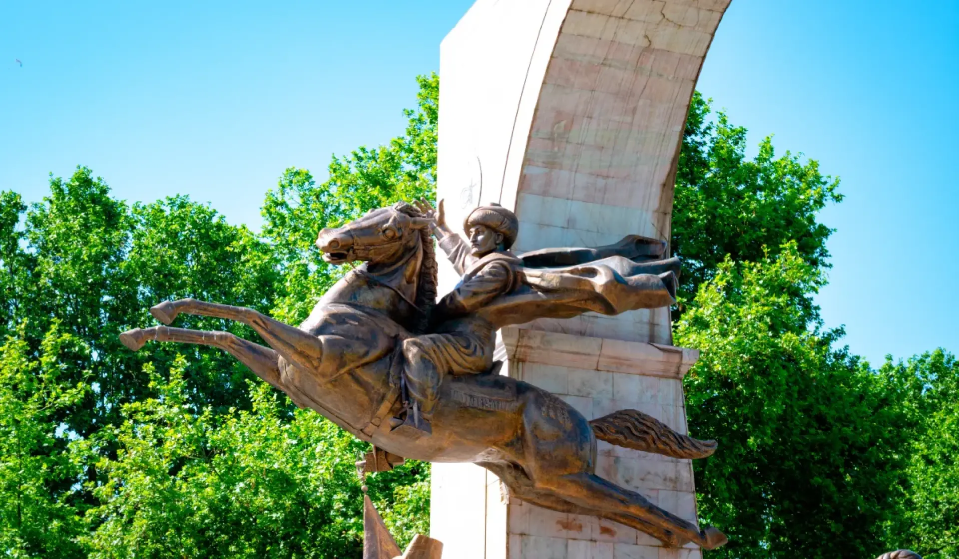 Monument to Mehmed the Conqueror in Istanbul