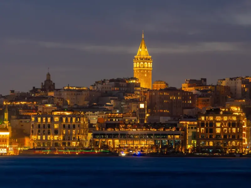 Golden Horn Bay in Istanbul, Turkey - historic inlet and waterfronts