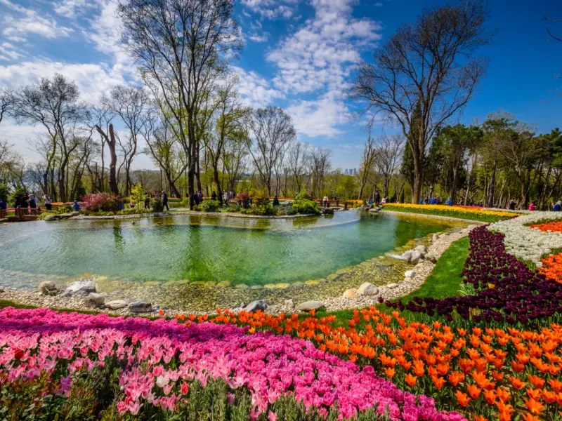 Emirgan Park in Sariyer, Istanbul, Turkey