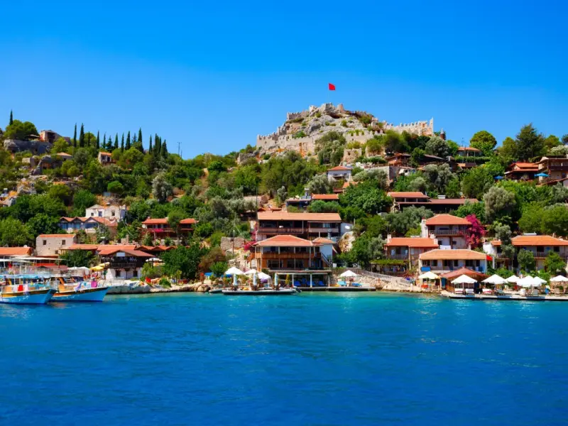 Demre Port in Antalya, Turkey - the archaeological zone of Andriake